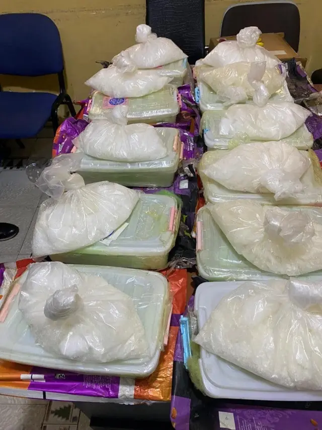 NDLEA display drugs wey dem package well well to hide wetin dey inside