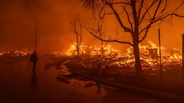 ባርዕ ጫካ ሎስ ኣንጅለስ፡ 'ኣቶሚካዊ ቦምባ ዝተደርበዮም'ዩ ዝመስል' 