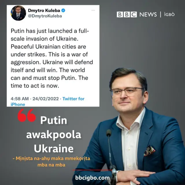 Onyeisi Ukraine depụtara n'akara Twitter ya
