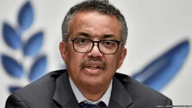 ਵਿਸ਼ਵ ਸਿਹਤ ਸੰਗਠਨ ਮੁਖੀ ਟ੍ਰੇਡੌਸ ਐਡਹਾਨਮ ਗੀਬ੍ਰਿਐੱਸੁਸ