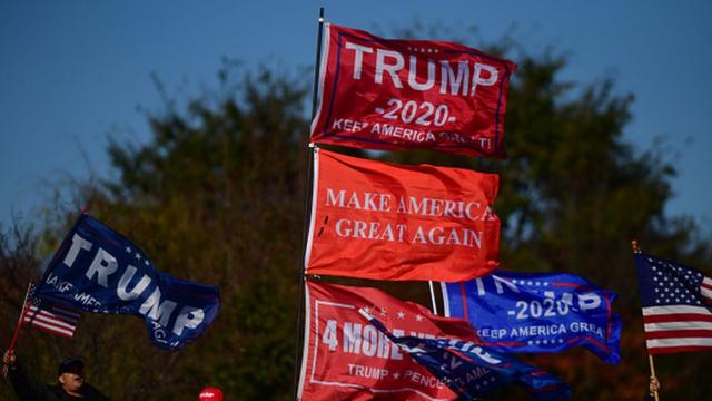 Баннеры предвыборной кампании Дональда Трампа