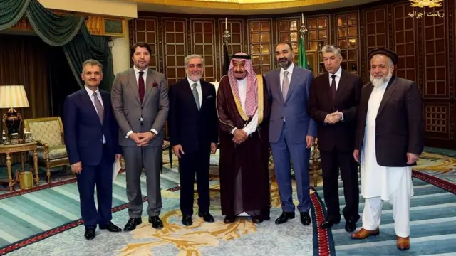 دیدار عبدالله عبدالله و هیات همراهش با پادشاه عربستان سعودی