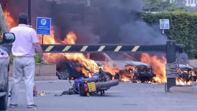 जलते हुए वाहन