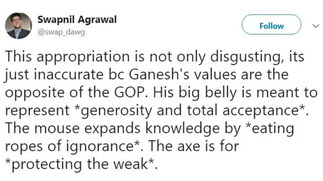விநாயகரை அவமதித்துவிட்டார்களா அதிபர் டிரம்ப் ஆதரவாளர்கள்?