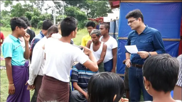 રખાઈન પ્રાંતમાં રહેતા હિંદુઓનો ફોટોગ્રાફ