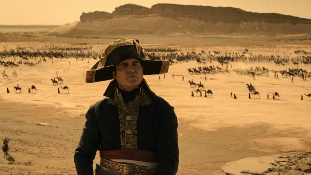 Napoleon with a desert backdrop