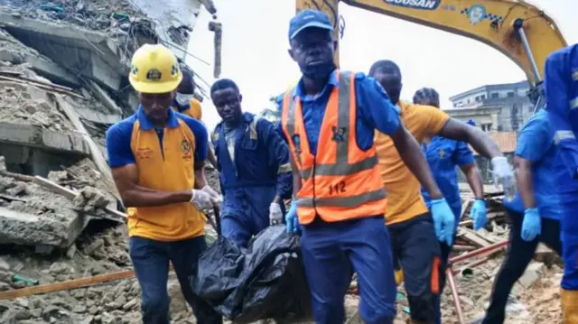 Building collapses in Lagos