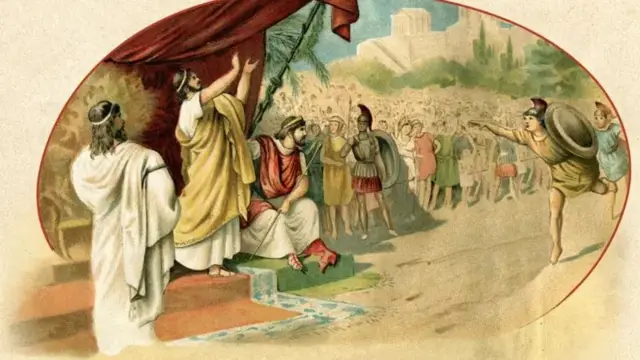 इसवीसन पूर्व 776 मधल्या ऑलिम्पिक खेळांचं चित्र