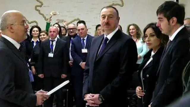 İlham Əliyev, Mehriban Əliyeva və Heydər Əliyev