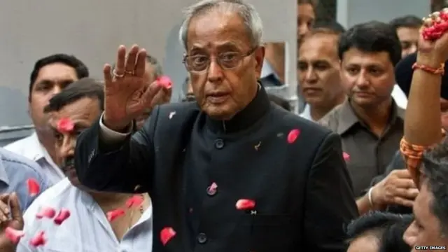 ਤਤਕਾਲੀ ਰਾਸ਼ਟਰਪਤੀ ਪ੍ਰਣਬ ਮੁਖਰਜੀ