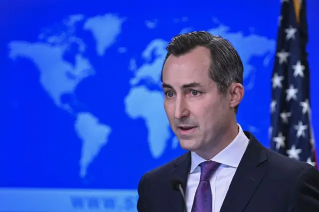 যুক্তরাষ্ট্রের স্টেট ডিপার্টমেন্টের মুখপাত্র ম্যাথিউ মিলার।