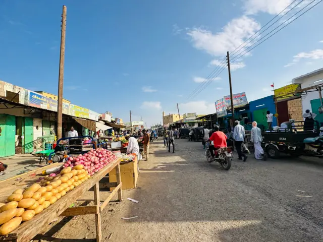 سوق شعبي في مدينة بورتسودان