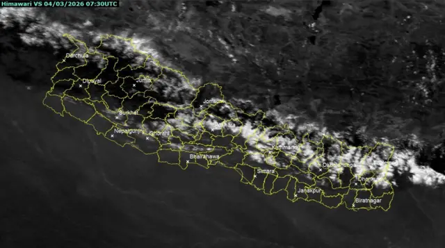 मौसम अवस्थाको भूउपग्रह चित्र