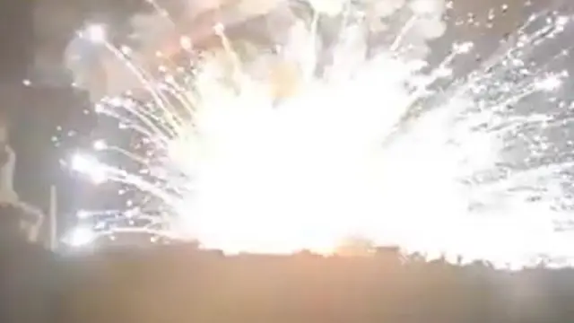 Удар по складу боеприпасов в Снежном