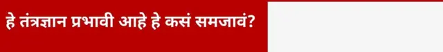 हे तंत्रज्ञान प्रभावी आहे हे कसं समजावं?