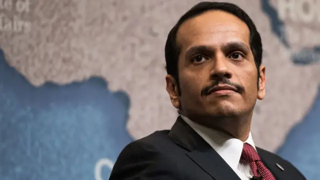 கத்தார் வெளியுறவுத்துறை அமைச்சர் ஷேக் முகமது பின் அப்துல் ரஹ்மான் அல்-தானி