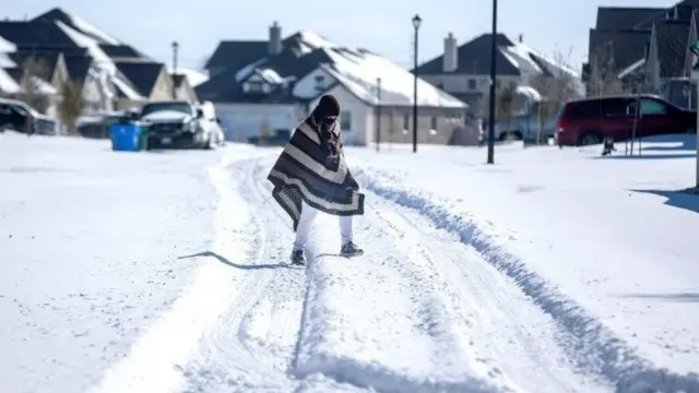 Texas sob a neve