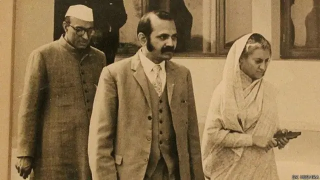 बंसी लाल, एस.के. मिश्रा और इंदिरा गांधी