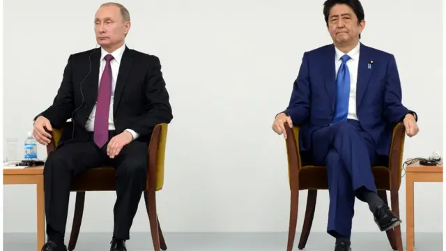 Путін та Сіндзо Абе