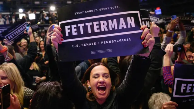 Fetterman supporters cheers
