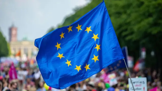 Bandera de la Unión Europea.