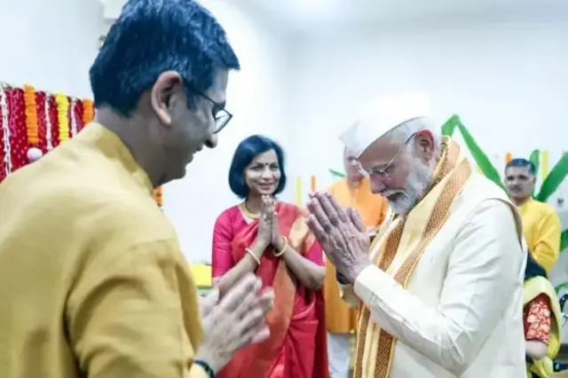 ਪ੍ਰਧਾਨ ਮੰਤਰੀ ਨਰਿੰਦਰ ਮੋਦੀ, ਸੀਜੇਆਈ ਚੰਦਰਚੂੜ