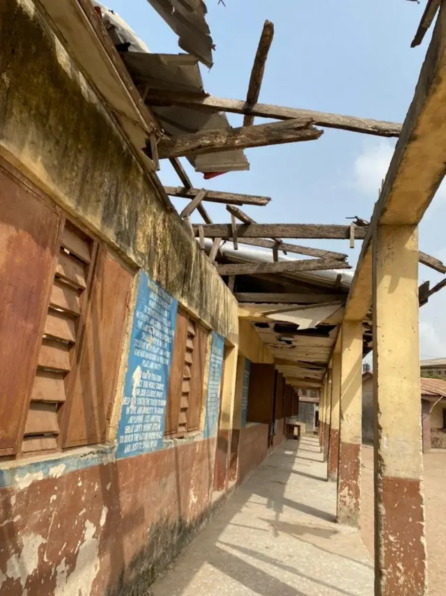 Inside di school compound for Mafoluku