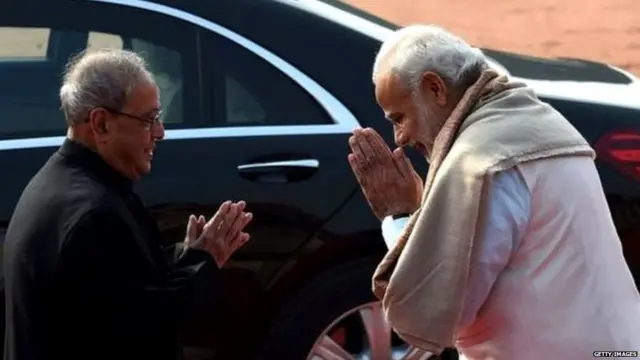 ਮੋਦੀ ਅਤੇ ਪ੍ਰਣਬ ਮੁਖਰਜੀ