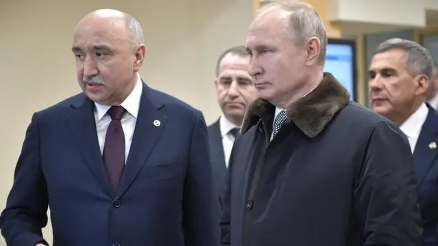 Ильшат Гафуров и президент России Владимир Путин