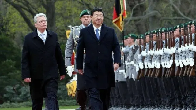 习近平在2014年访问德国