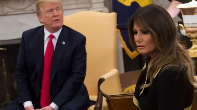 मेलानिया ट्रंप और डोनल्ड ट्रंप