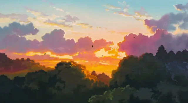 Ghibli hand painted animation
