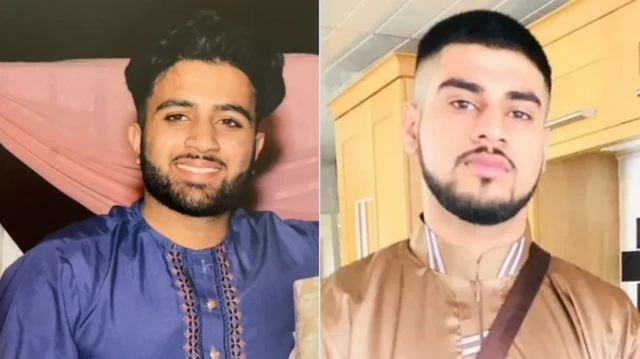 ہاشم اعجازالدین (بائیں) اور ثاقب حسین کی تصاویر