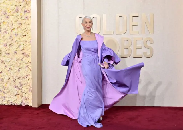 Гелен Міррен на церемонії нагородження премії "Золотий глобус", січень 2024 року