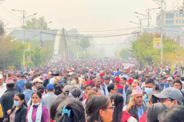 शिक्षा ऐन माग गर्दै कठमाण्डूमा भएको शिक्षकहरूको प्रदर्शन