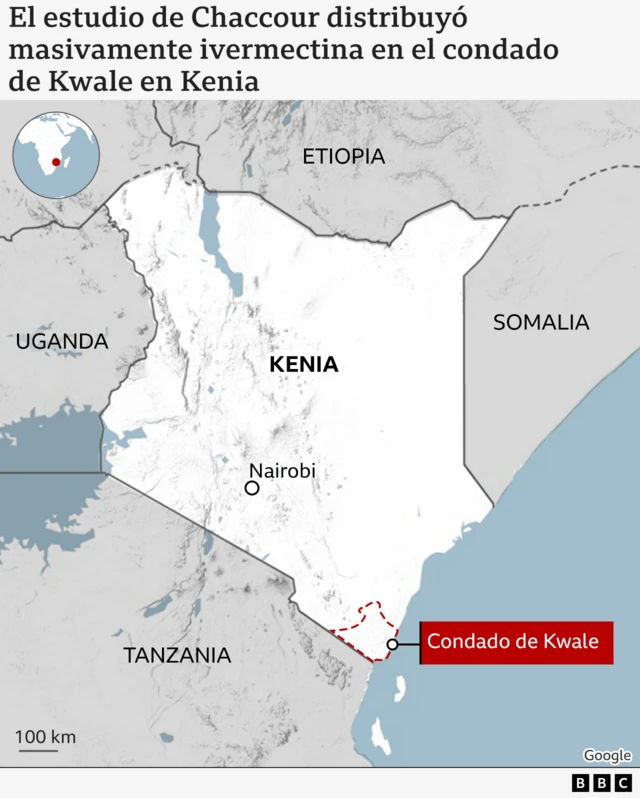 Mapa de Kenia
