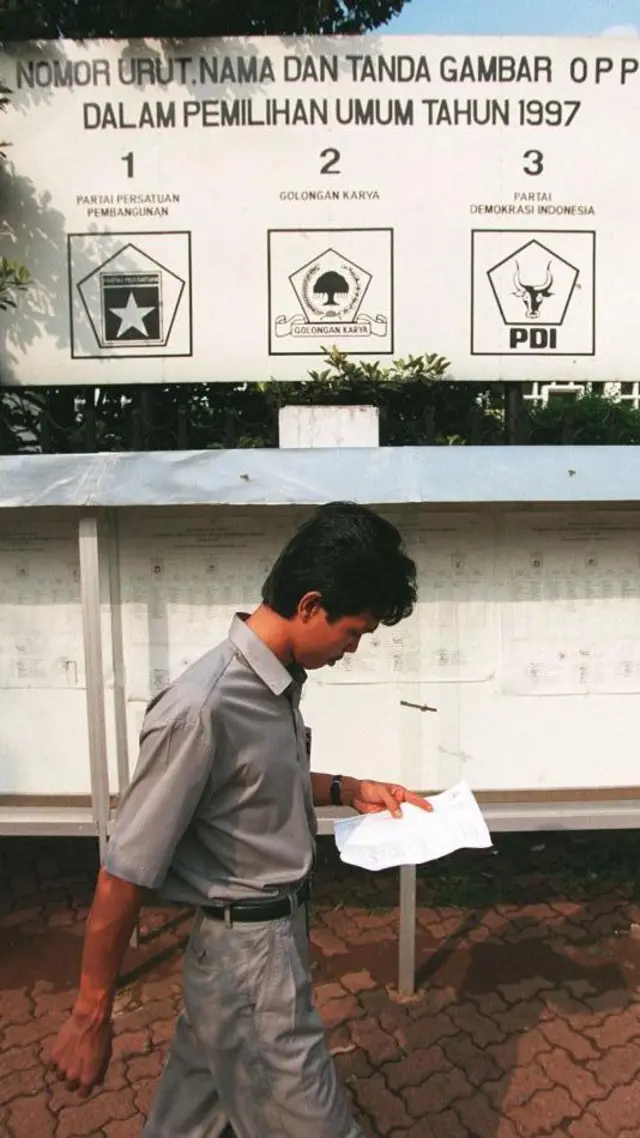 Pemilu 1997, dwifungsi ABRI, Orde Baru, orba, KPU, Golkar, PPP, PDI.