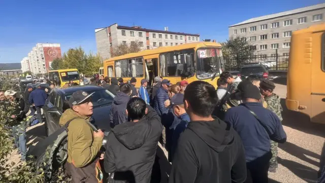 Призовний пункт до Улан-Уде, куди звозять мобілізованих з усієї Бурятії