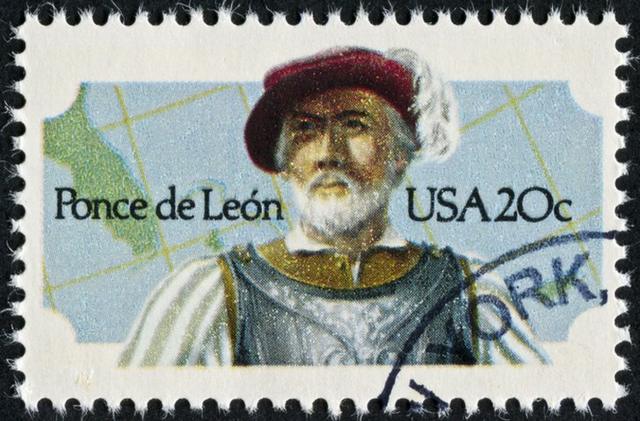 Estampilla con Juan Ponce de León