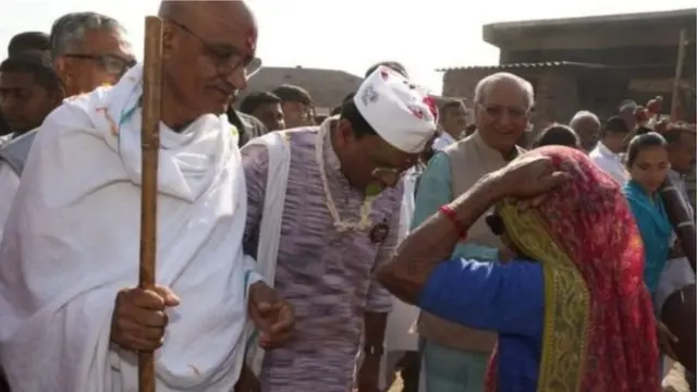 "People come and put Tilak on your head and garland you. That was very touching."