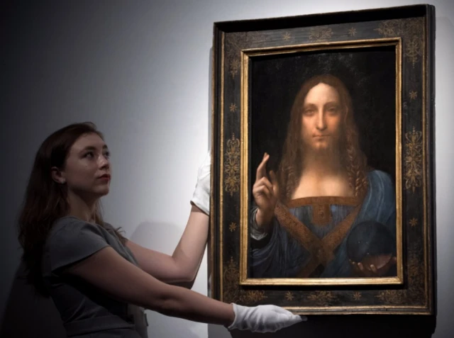 ภาพคือ Salvator Mundi ที่ถูกนำออกประมูลไปเมื่อไม่นานมานี้ เป็นภาพหนึ่งที่ใช้ในการประเมินสภาพสายตาของดาวินชี