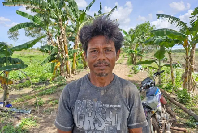 Trimo, petani jagung di Merauke, Papua Selatan.
