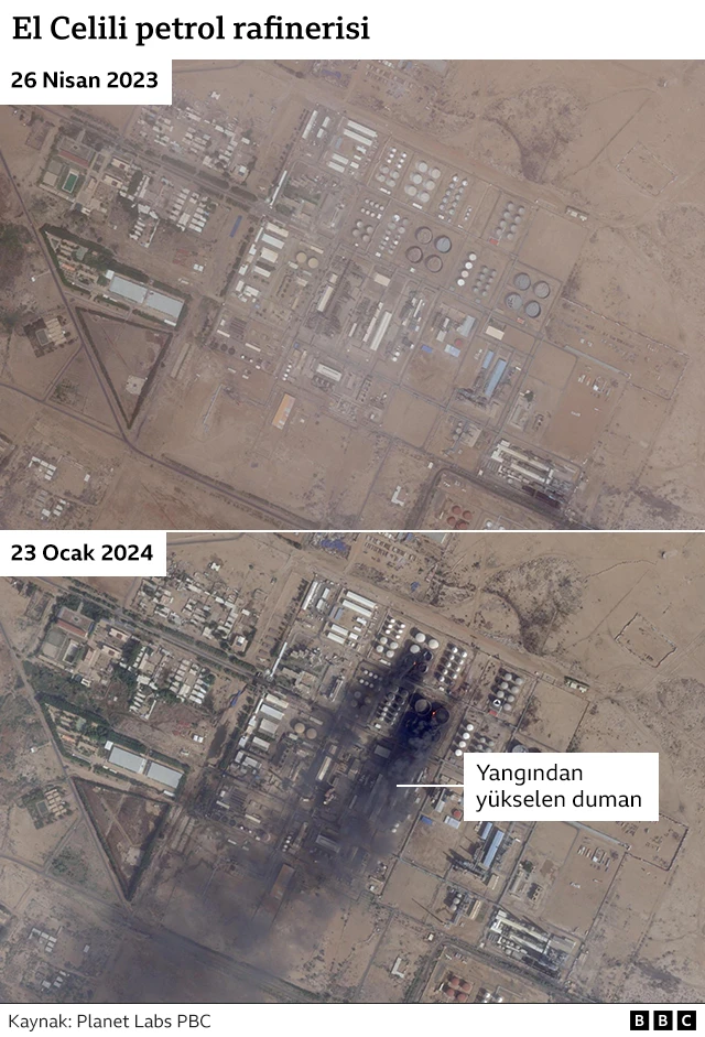 rafineri uydu fotoğrafı 