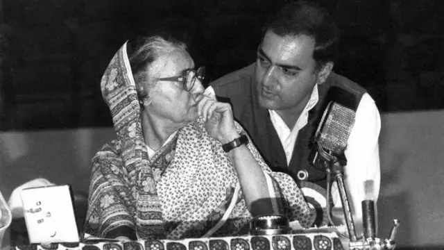 राजीव गांधी, इंदिरा गांधी