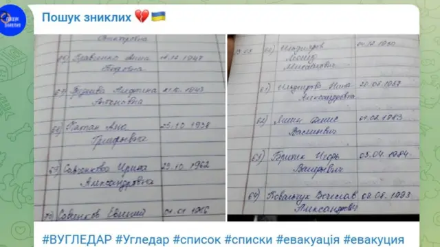 війна списки евакуйованих