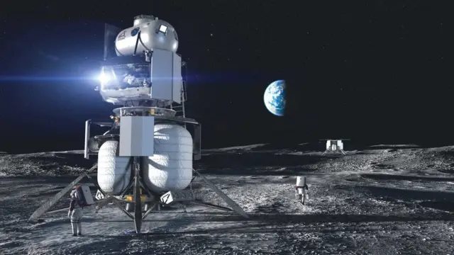 Группа компаний под руководством Blue Origin создаст посадочный лунный модуль, разделяющийся на три части
