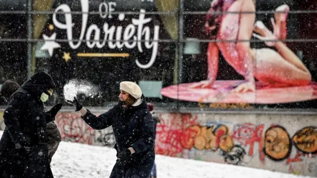 Сніжки у Дюссельдорфі