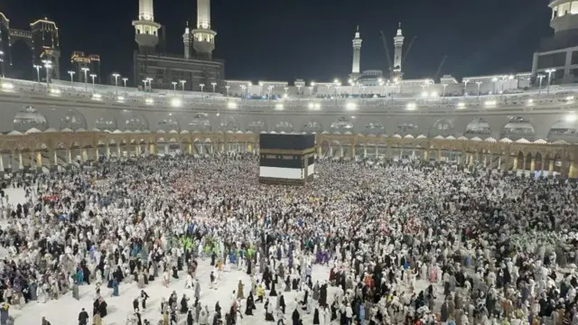 Pilgrims worshipping at the Kaaba in Mecca during the Hajj pilgrimage 461