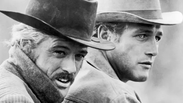 Paul Newman ve Robert Redfort Butch Cassidy ve Sundance Kid filminde.