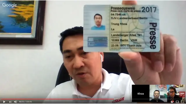 Nhà báo Lê Trung Khoa